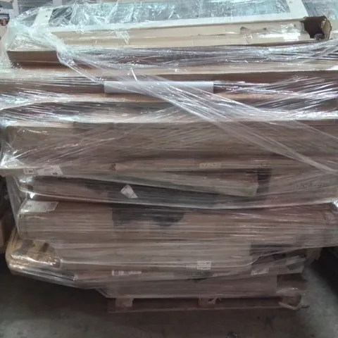 PALLET CONTAINING VARIOUS ASSORTED BOXED ITEMS TO INCLUDE,  HAND RAILS, FURNITURE, PARASOL AND LOTS MORE UNMARKED BOXED ITEMS 