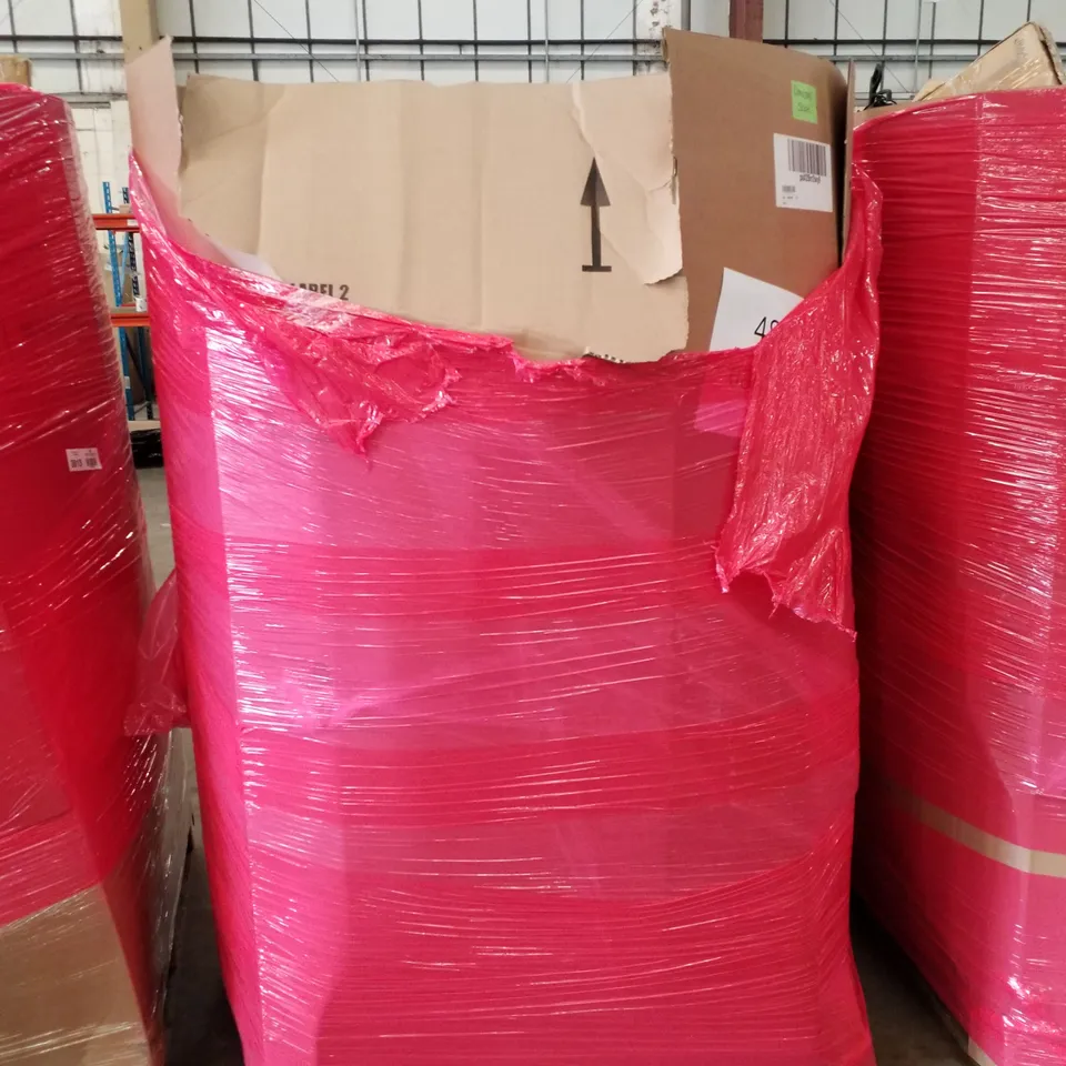 PALLET OF ASSORTED PRODUCTS INCLUDING VELVET HANGERS, PHOTO FRAME, PLANT POTS, WATER TABLE PLAY SET, KITCHEN PLAYSET