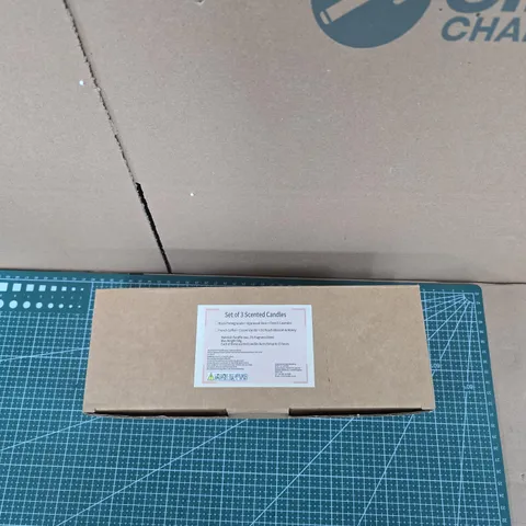 SET OF 3 SCENTED CANDLES – BLACK POMEGRANATE, AVOCADO ROSE & FRENCH LAVENDER (BOXED)