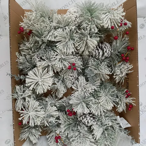 BAVARIAN PRE LIT GARLAND 180CM