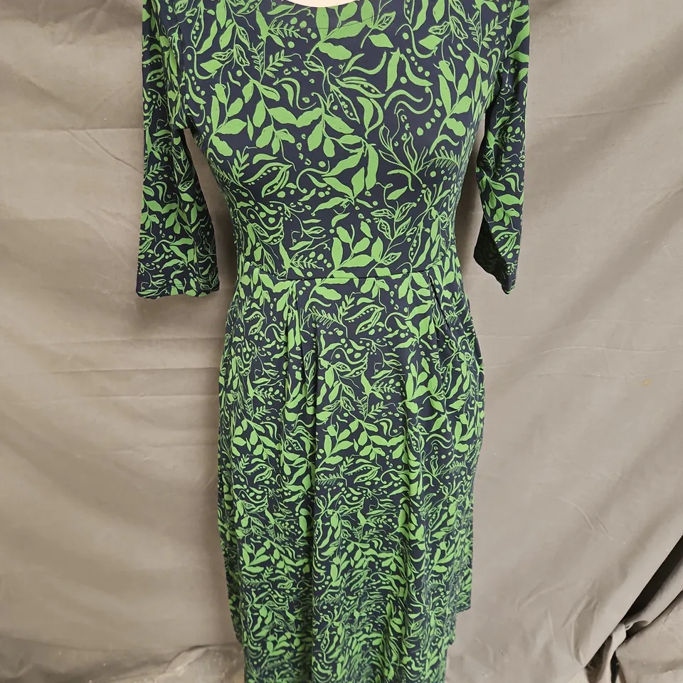SEASALT CORNWALL VERONICA DRESS IN WANDERING PEAS MARITIME SIZE 8