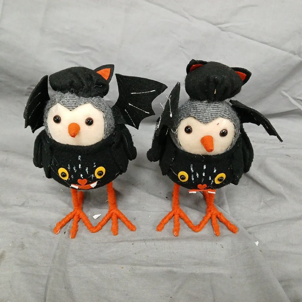SET OF 2 HALLOWEEN BIRDS