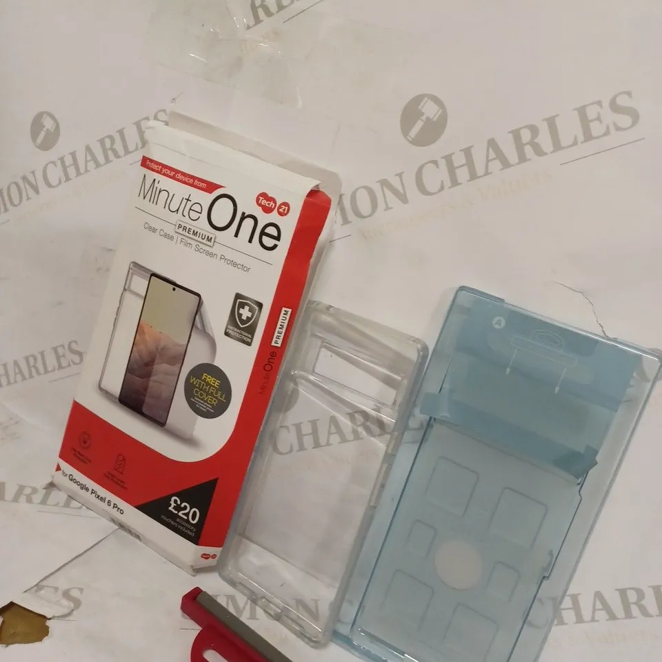 MINUTE ONE PREMIUM CLEAR CASE AND FILM SCREEN PROTECTOR FOR GOOGLE 6 PRO 