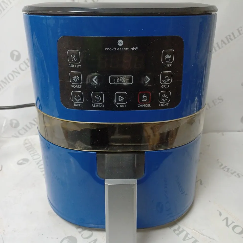 BOXED COOK'S ESSENTIALS 4.0L AIR FRYER - SAPPHIRE