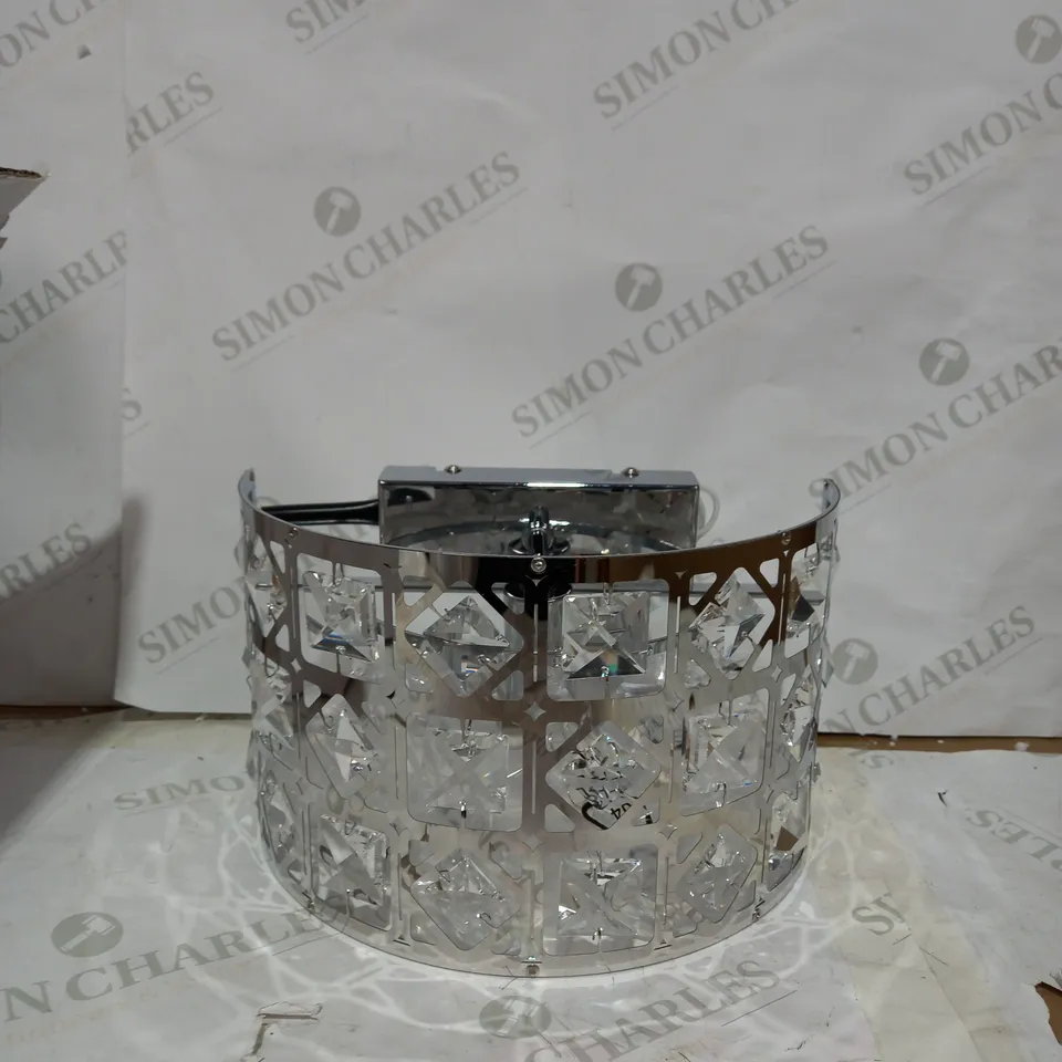 BOXED DESIGNER DUCHESS POLISHED CHROME WALL LIGHT