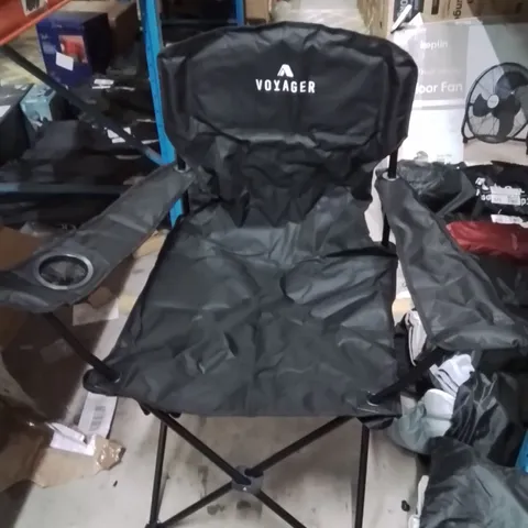 BAGGED VOYAGER CAMPING CHAIR BLACK