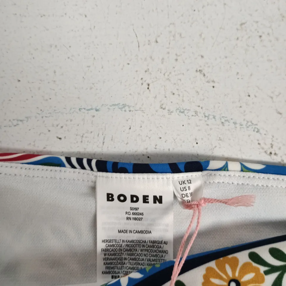 BODEN WOMEN'S FLORAL BIKINI BOTTOM - UK 12 (US 8, DE 38)
