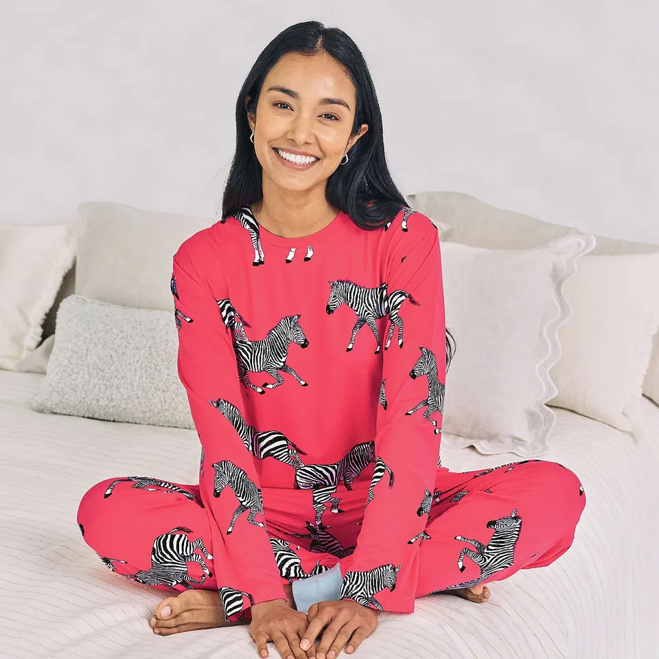 CHELSEA PEERS JERSEY CREW NECK PYJAMAS