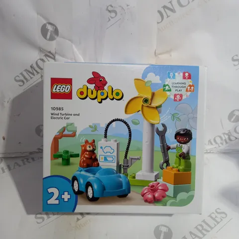 BOXED LEGO DUPLO WIND TURBINE AND ELECTRIC CAR