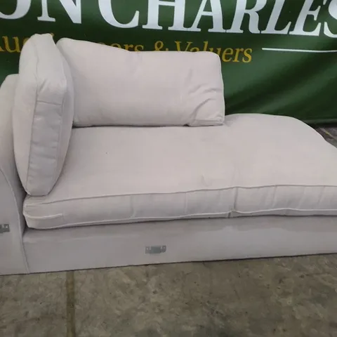 QUALITY DESIGNER SOFOLOGY RHF CHAISE SECTION - IVORY FABRIC