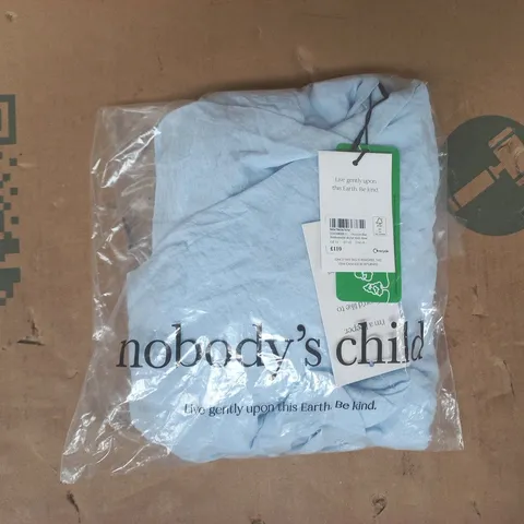 BAGGED NOBODY'S CHILD BRIDESMAIDS SKYLAR MIDI DRESS IN BLUE SIZE UK 14