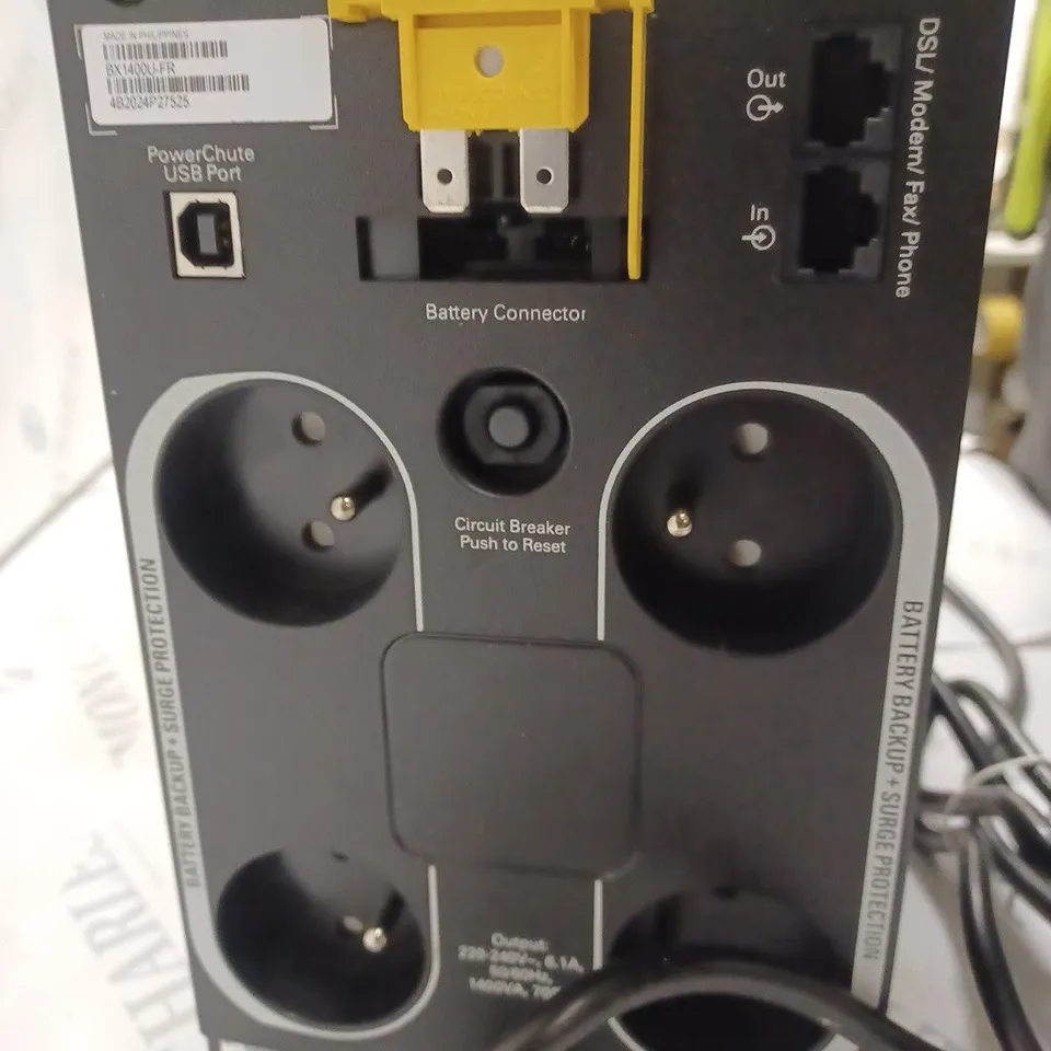 APC BACK-UPS 1400 BATTERY BACK UP