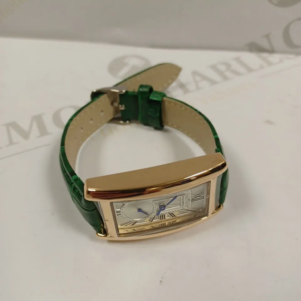 LADIES STOCKWELL WATCH – TEXTURED DIAL WITH SUB DIAL MINUTE HAND – LEATHER STRAP – GIFT BOX INCLUDED