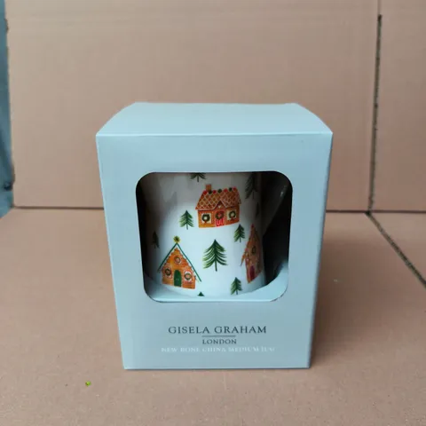 APPROXIMATELY 24 BOXED GISELA GRAHAM NEW BONE FINE CHINA MEDIUM JUGS