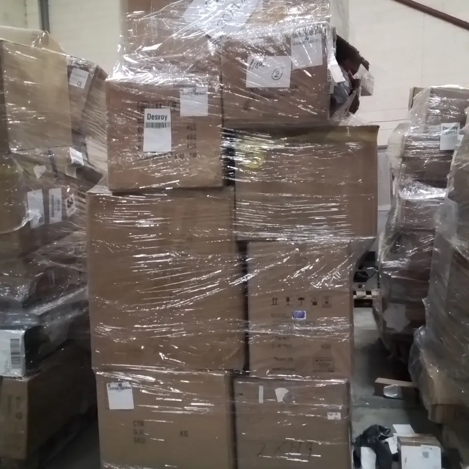PALLET OF ASSORTED HOUSEHOLD GOODS AND PRODUCTS TO INCLUDE;ELECTRIC TOOTHCLEANER,HIFI PLAYER,POWER TOOL BATTERY 