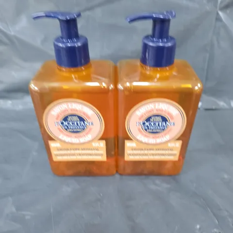 2 X L'OCCITANE HAND & BODY LIQUID SOAP - 2 X 500ML