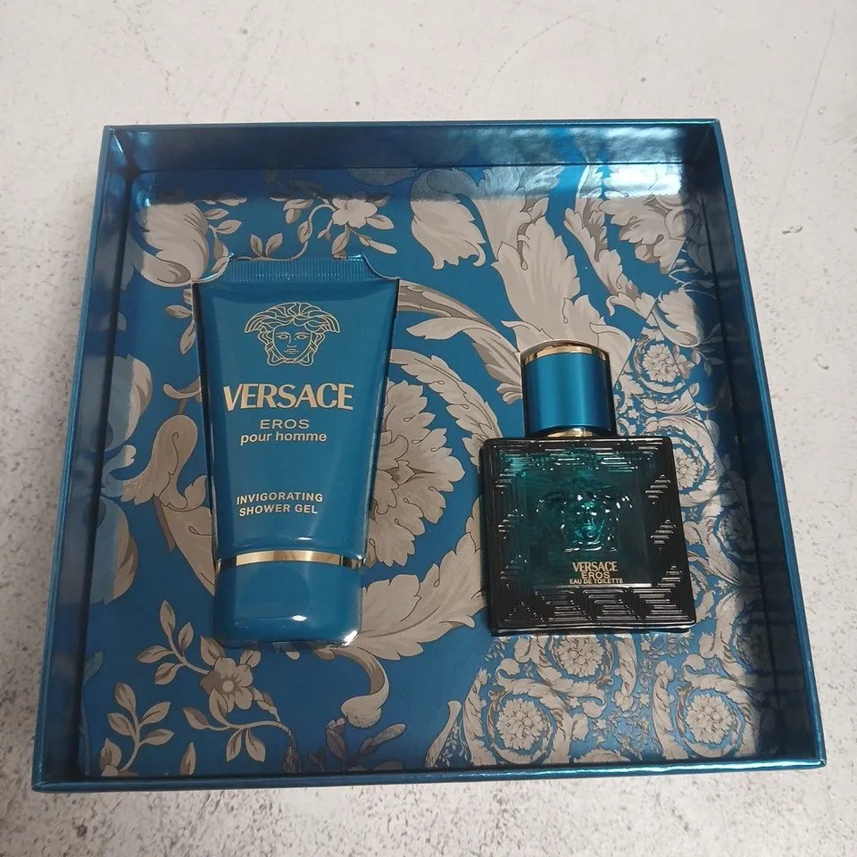 VERSACE EROS POUR HOMME GIFT SET – SHOWER GEL & EAU DE TOILETTE, BOXED