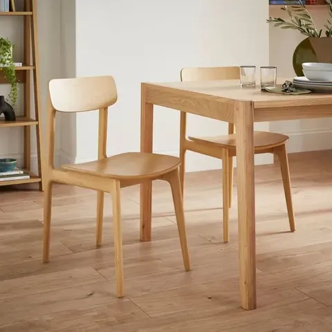 BOXED ELEMENTS FARNSWORTH DINING CHAIR - OAK (1 BOX)