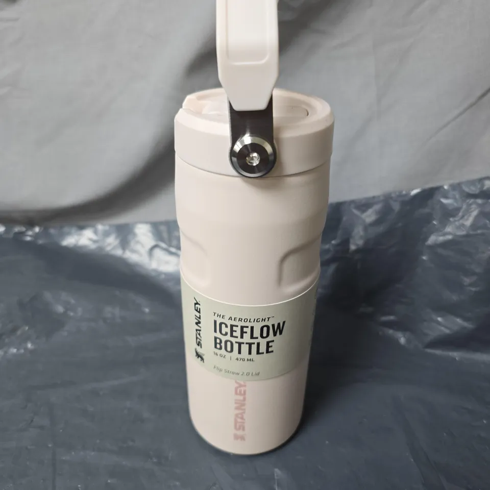 STANLEY ICEFLOW BOTTLE – 16 OZ (470 ML), WHITE WITH FLIP STRAW LID