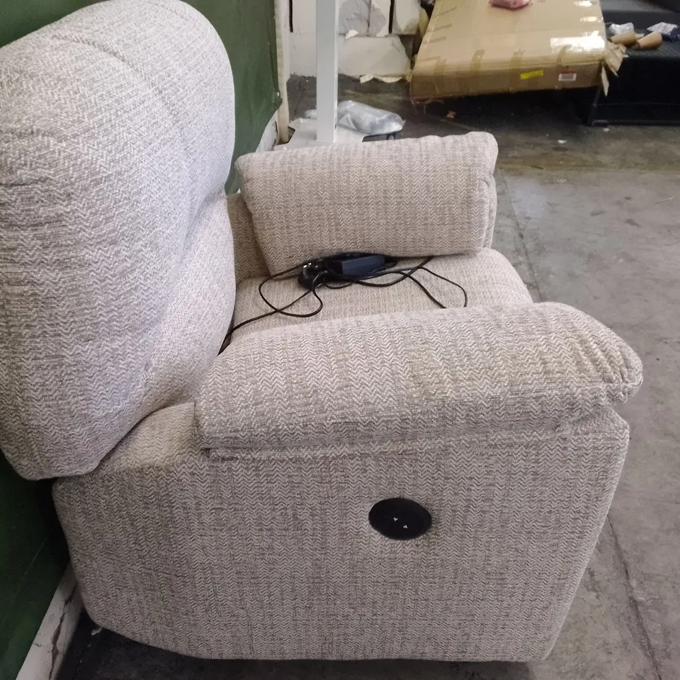 QUALITY DESIGNER G-PLAN CHLOE C SMALL ELECTRIC RECLINER CHAIR - ALFORD SAND FABRIC