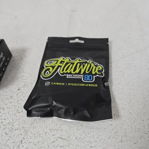 APPROXIMATELY 20 ASSORTED E-CIG PRODUCTS AND ACCESSORIES TO INCLUDE ASPIRE AND FLATWIRE