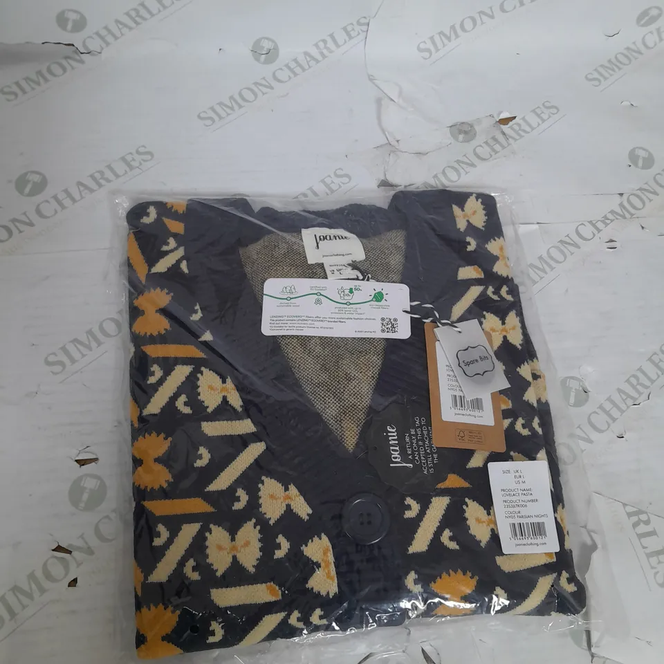 BAGGED JOANIE KNITTED CARDIGAN SIZE L