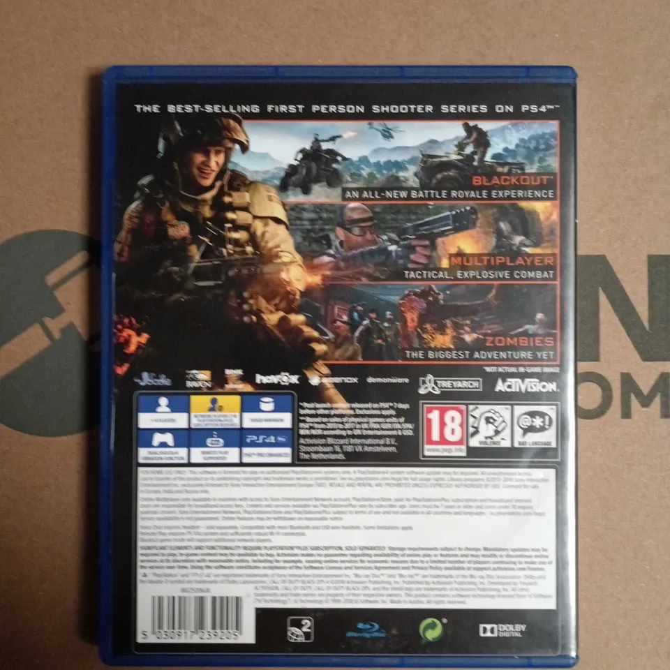 CALL OF DUTY: BLACK OPS 4 FOR PS4