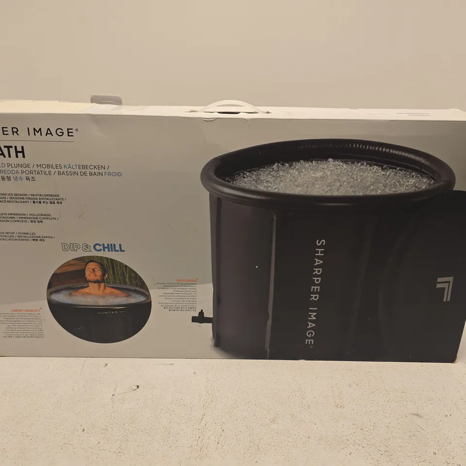 BOXED SHARPER IMAGE ICE BATH PORTABLE COLD PLUNGE
