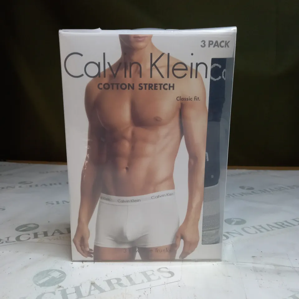 BOXED CALVIN KLEIN PACK OF 3 BOXER BRIEFS SIZE L 