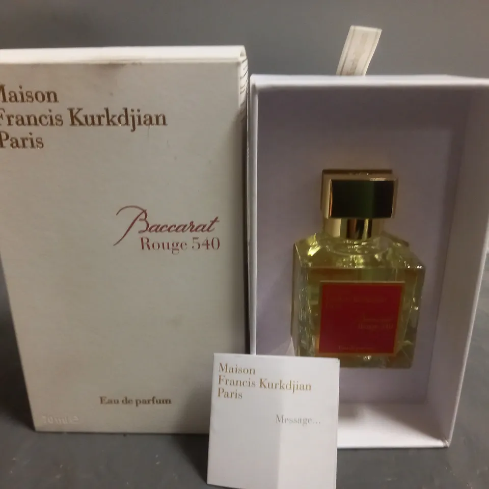 MASON FRANCIS KURKDJIAN PARIS BACCARAT ROUGE 540 70ML EAU DE PARFUM