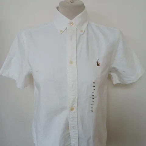 POLO RALPH LAUREN BUTTONED SHIRT SIZE 14