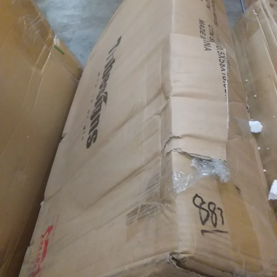 BOXED L SHAPED COMPUTER DESK - RUSTIC BROWN