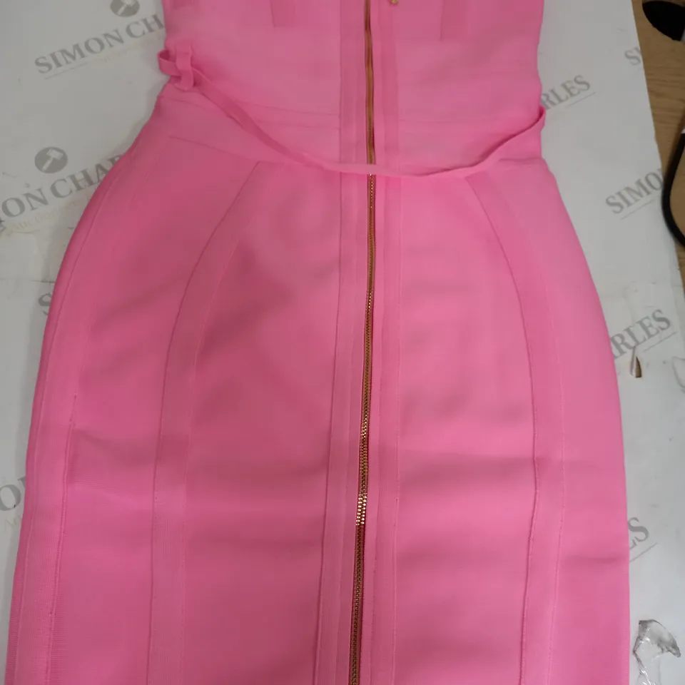 PINK CATCHALL MINI DRESS SIZE M 
