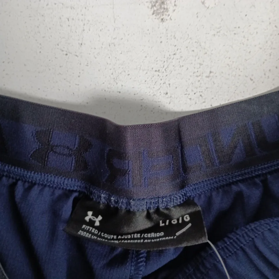 UNDER ARMOUR NAVY SHORTS – UK LARGE (L)