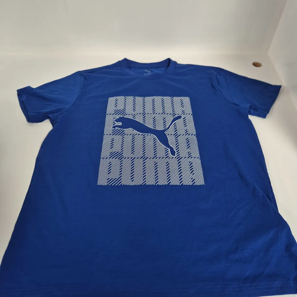 PUMA BLUE T-SHIRT SIZE L