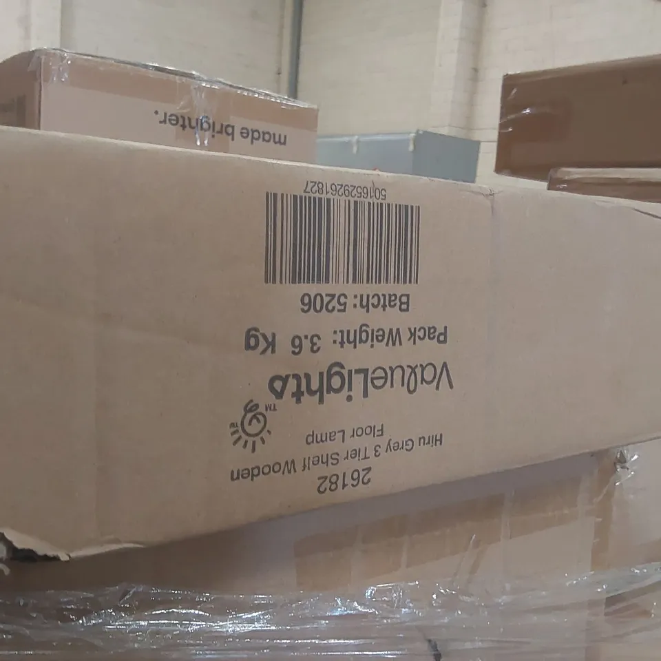 PALLET CONTAINING A VERY LARGE QUANTITY OF ASSORTED DESIGNER LIGHTING PRODUCTS