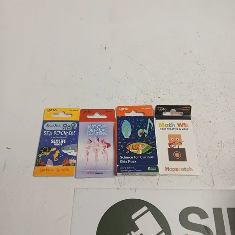 YOTO ORIGINALS CARD PACKS – SEA DEFENDERS; KPOP DEMON HUNTERS; SCIENCE FOR CURIOUS KIDS PACK; MATH WIZ