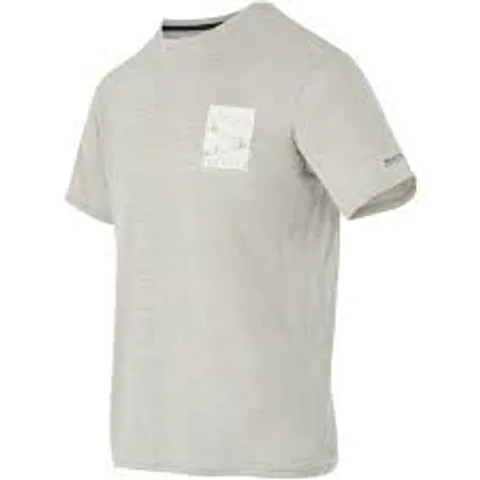 BRAND NEW REGATTA FINGAL T-SHIRT IN GOLDEN SAND MARL - UK L