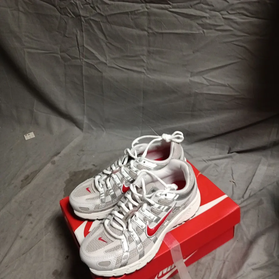 NIKE P-6000 (GS) KIDS' SNEAKERS – WHITE/GREY, UK 3.5 YOUTH