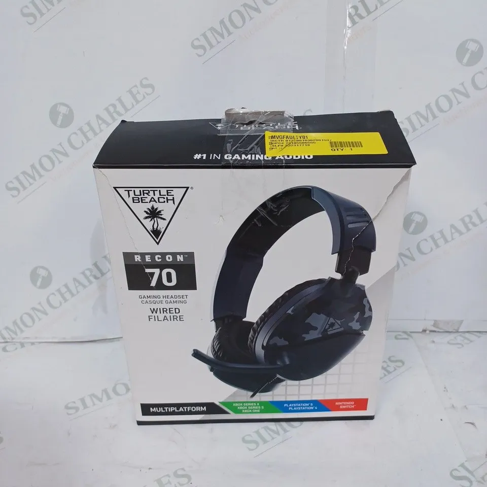 TURTLE BEACH RECON 70 WIRED MULTIPLATFORM GAMING HEADSET