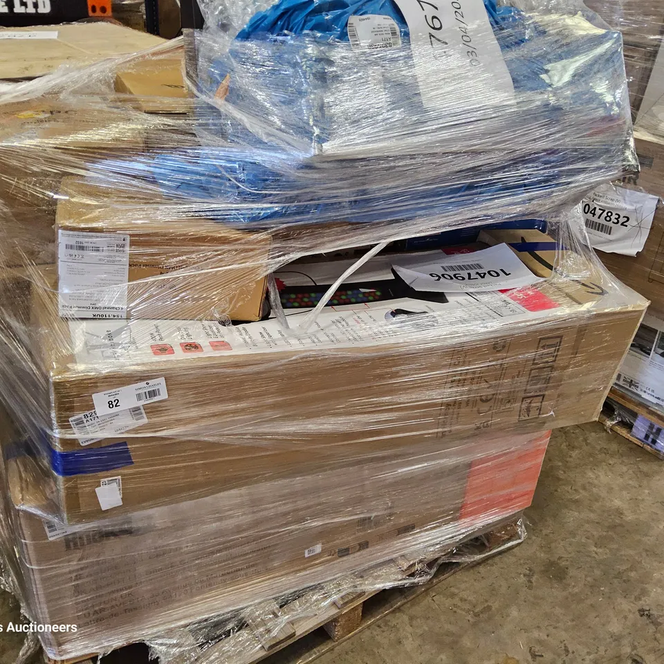 PALLET OF APPROXIMATELY 18 UNPROCESSED RAW RETURN HOUSEHOLD AND ELECTRICAL GOODS TO INCLUDE;