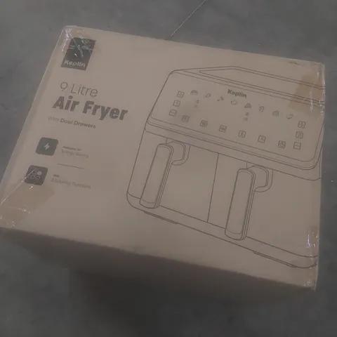 BOXED KEPLIN 9L AIRFRYER WITH DUAL DRAWERS