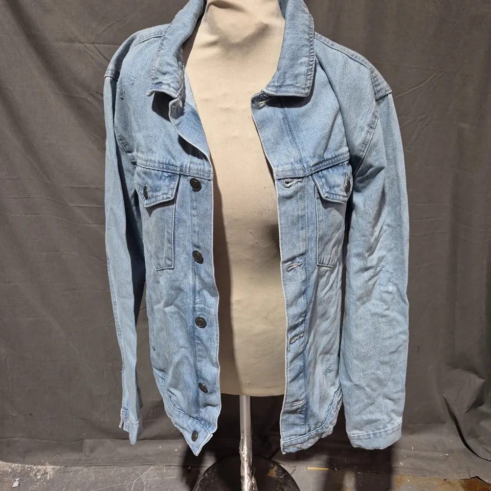 BREAKOUT DENIM JACKET IN LIGHT BLUE SIZE M