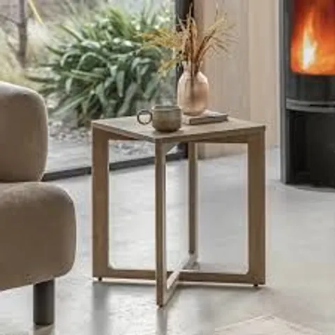 BOXED GALLERY DIRECT PANELLED SIDE TABLE