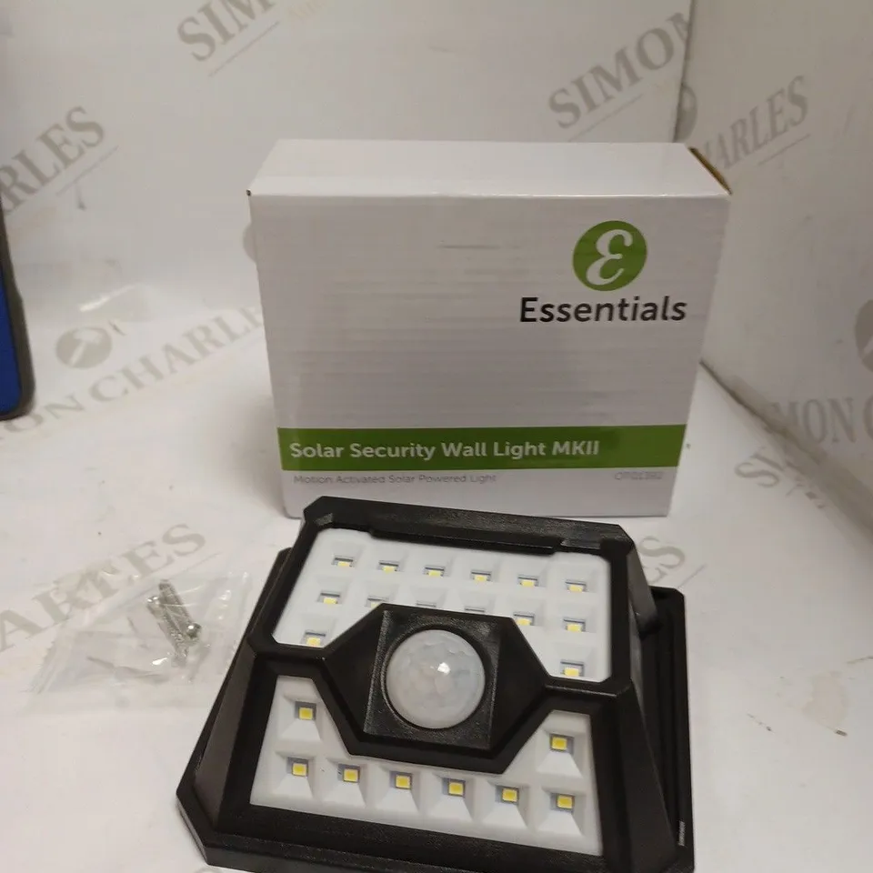 ESSENTIALS SOLAR SECURITY WALL LIGHT 