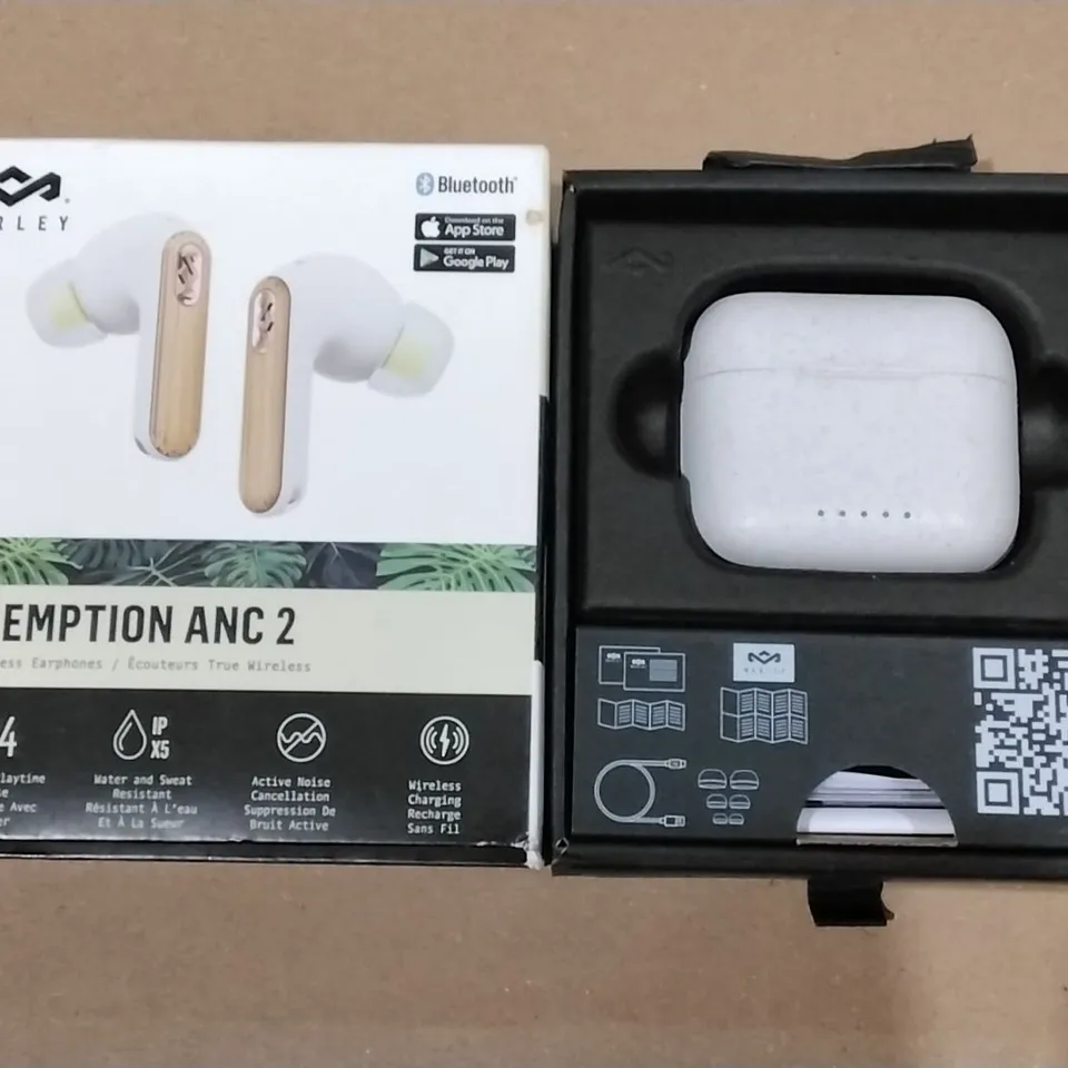 BOXED HOUSE OF MARLEY REDEMPTION ANC 2 TRUE WIRELESS BLUETOOTH EARPHONES