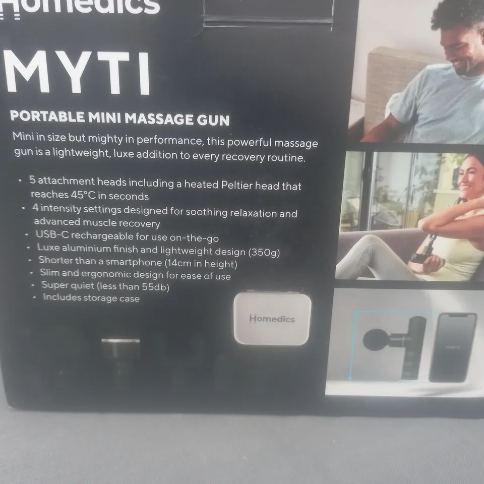 BOXED HOMEDICS MYTI PORTABLE MINI MASSAGER