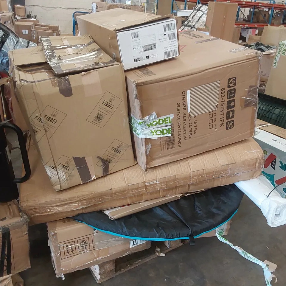 PALLET CONTAINING A LARGE ASSORTMENT OF CONSUMER PRODUCT PARTS ECT