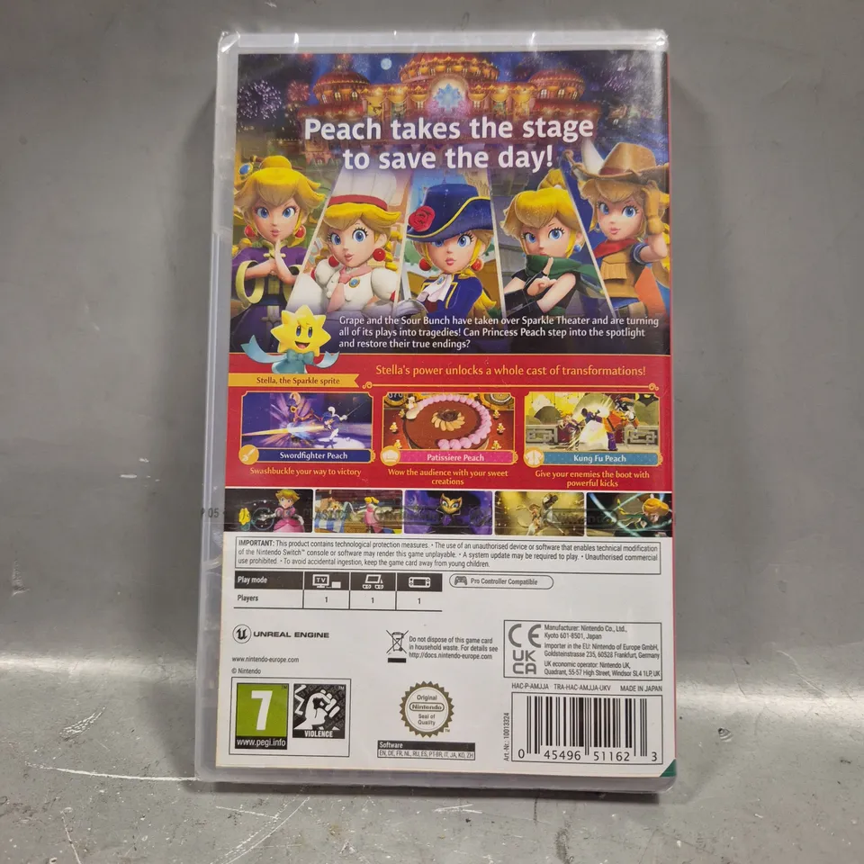 SEALED NINTENDO SWITCH PRINCESS PEACH SHOWTIME 