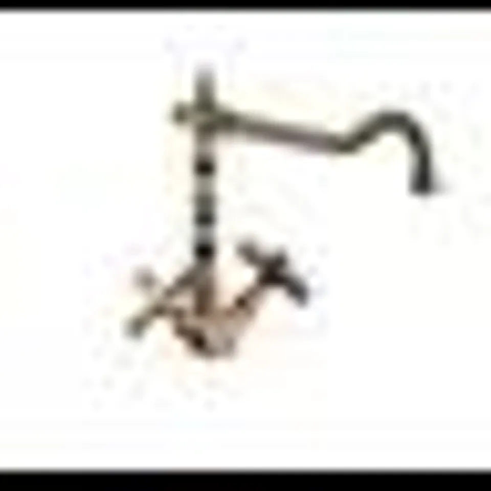 BOXED BELFTY KITCHEN BUCKINGHAM TWIN LEVER - ANTIQUE BRONZE (1 BOX)